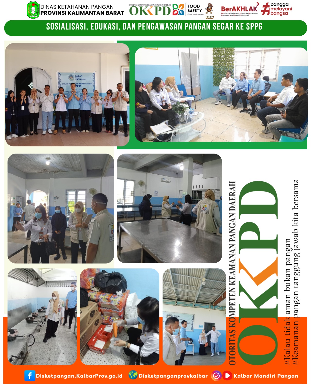 Tim OKKPD Prov Kalbar bersama Anggota OKKPD Kab. Kuburaya Meninjau SPPG Duta Bandara